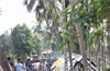 Moodbidri: Lucky escape for passengers as Mumbai-Mangaluru pvt bus plunges into plantation